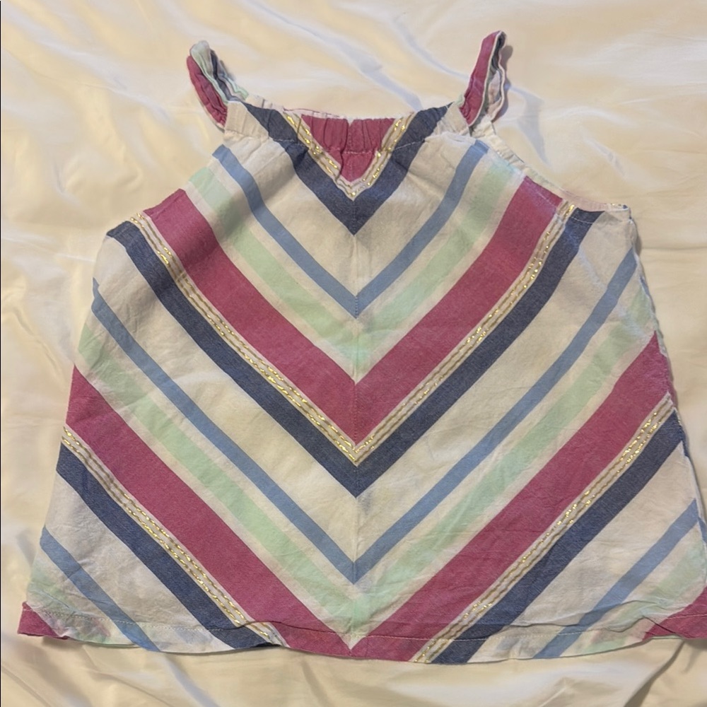 Gymboree Striped Multicolor Sleeveless Top